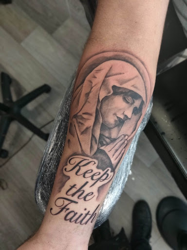 Explore leg sleeve tattoo ideas male, creative tattoo ideas in Nashville, available at Titan Tattoo