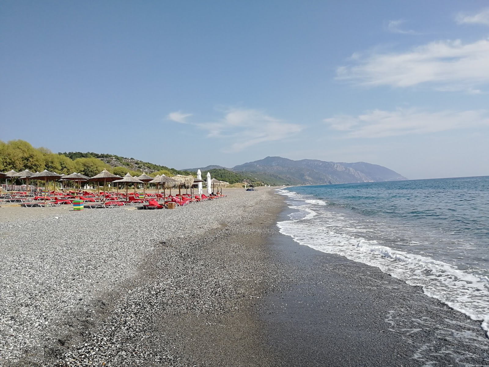 Photo of Vatera beach with light sand &  pebble surface