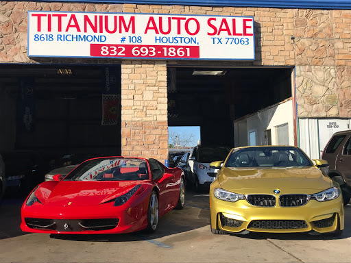 Used Car Dealer «TITANIUM AUTO SALE», reviews and photos, 8618 Richmond Ave #108, Houston, TX 77063, USA