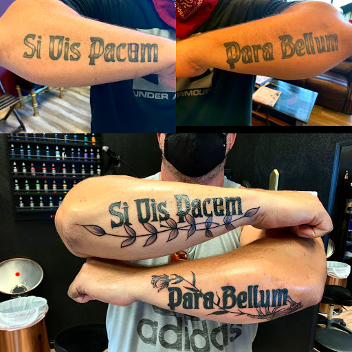 Explore tattoo brother ideas, creative tattoo ideas in North Las Vegas, available at Clowny Tattoos