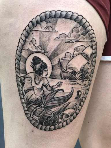 Explore cross tattoos ideas, creative tattoo ideas in Orange, available at North Quabbin Tattoo