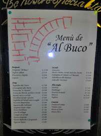 Al Buco à Grottaferrata menu