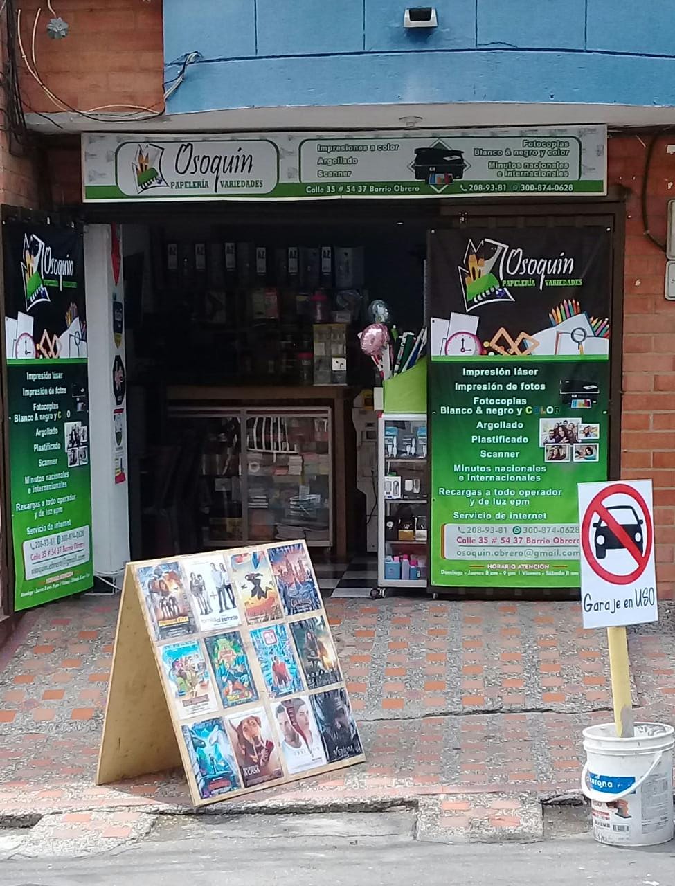 Osoquín obrero papeleria y variedades