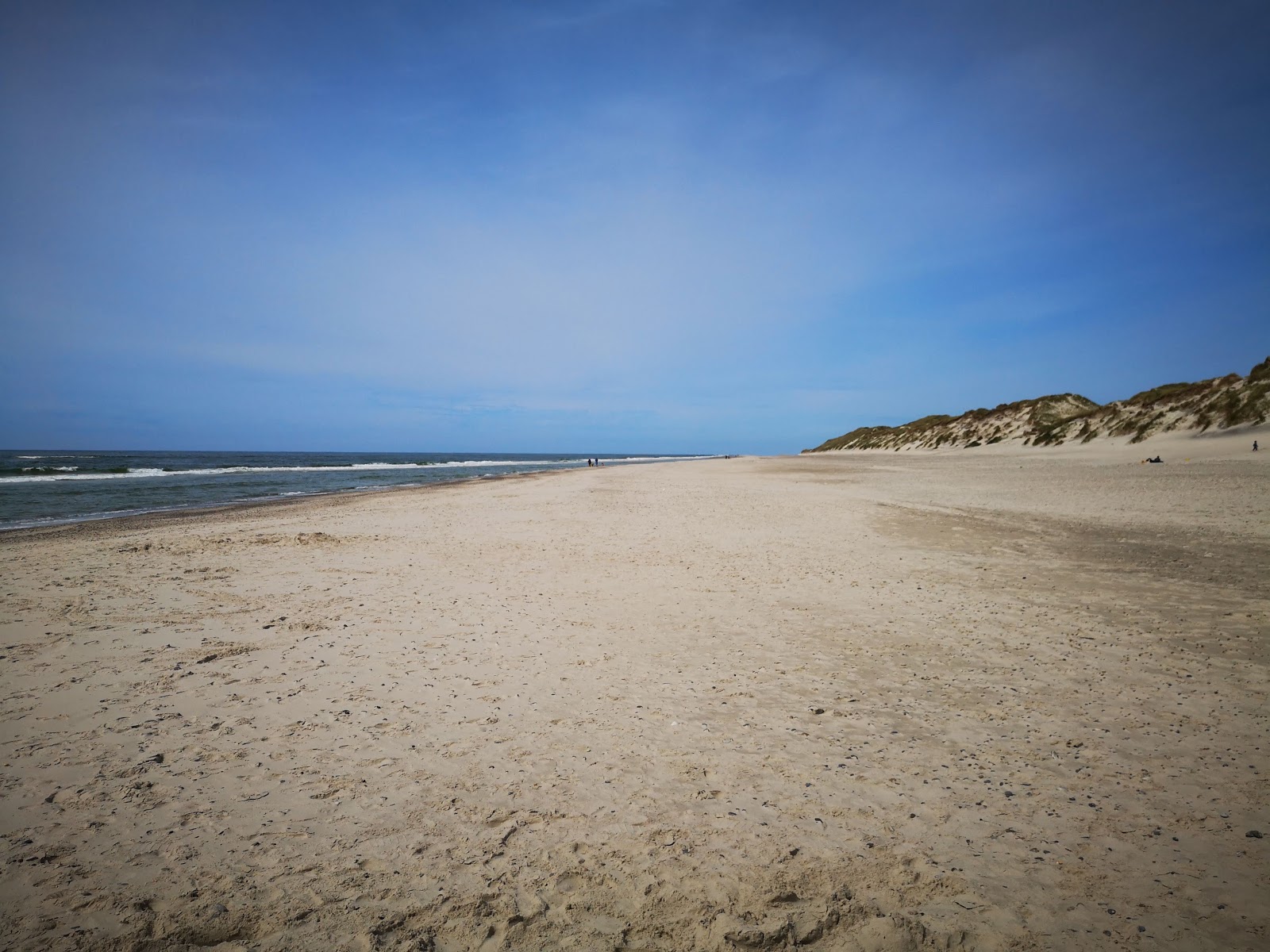 Foto av Nymindegab Beach med turkos rent vatten yta