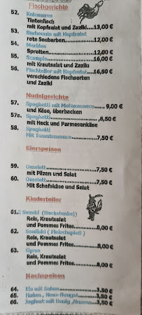 Restaurant grec Kreta à Neumünster (la carte)