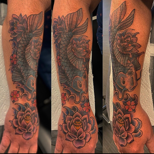 Explore halloween couple tattoo ideas, creative tattoo ideas in Palm Harbor, available at Angry Owl Tattoo and Piercing