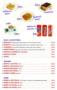 Carte du Da Ismail Ristorante Kebap & Market à Novara