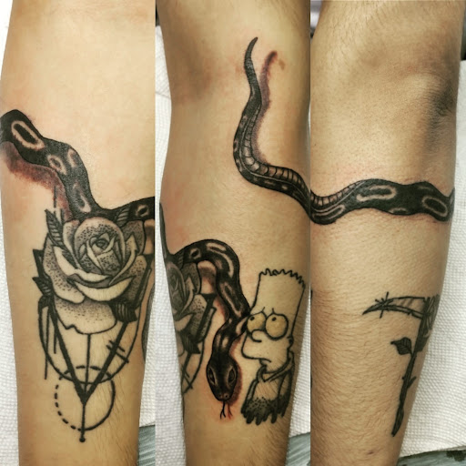 Explore thug tattoo ideas, creative tattoo ideas in Carbondale, available at MsCandyTattoo