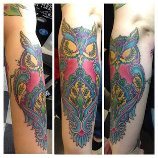 Explore black hole tattoo ideas, creative tattoo ideas in Pasadena, available at Outlaw Art Gallery and Tattoos