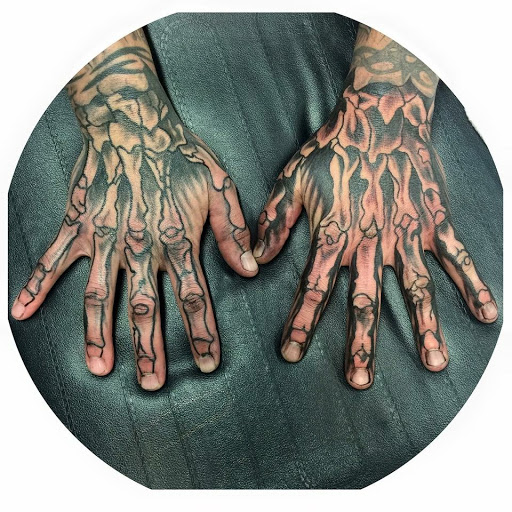 Explore oogie boogie tattoo ideas, creative tattoo ideas in Barberton, available at Magic City Tattoo Company