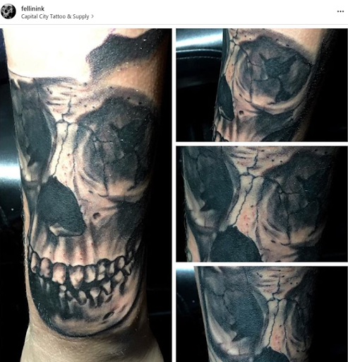 Explore elephant tattoo ideas, creative tattoo ideas in Concord, available at Capital City Tattoo LLC