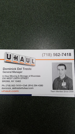 Truck Rental Agency «U-Haul Moving & Storage of Riverdale», reviews and photos, 230 W 230th St, Bronx, NY 10463, USA