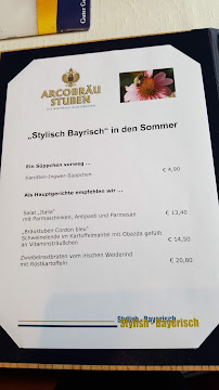 Menu du Arcobräu Stuben à Osterhofen