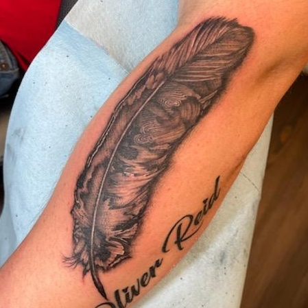 Explore marine corps tattoo ideas, creative tattoo ideas in Mckinney, available at Borrowed Time Fine Art Gallery Tattoo Shop