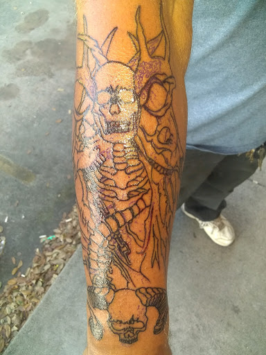 Explore drumming tattoo ideas, creative tattoo ideas in Okeechobee, available at Muck City Tattoos & Piercings