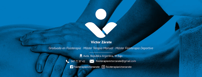 Clínica de Fisioterapia Víctor Zárate Av. República Argentina, 18, bajo, 09200 Miranda de Ebro, Burgos, España