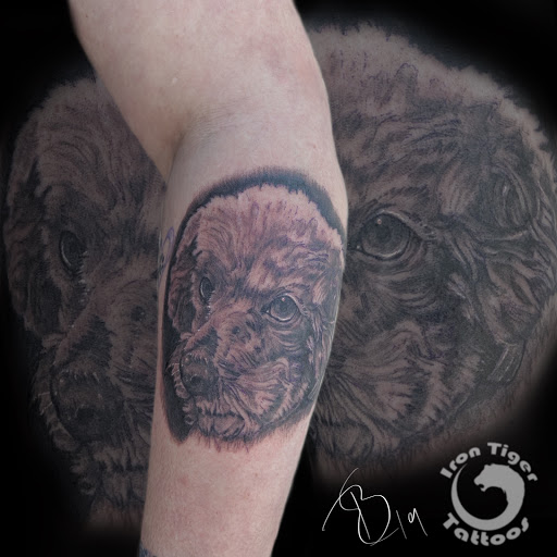 Explore cute sister tattoo ideas, creative tattoo ideas in Mount Pleasant, available at Bryan Briggs Iron Tiger Tattoos