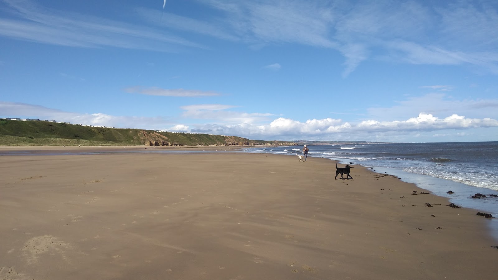 Crimdon beach的照片 带有长直海岸