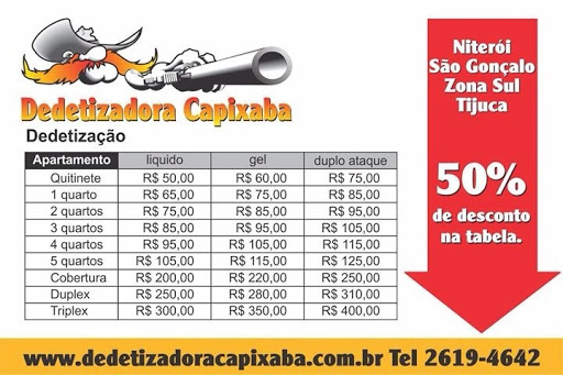 Logo da empresa - Dedetizadora Capixaba