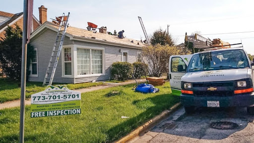Roofing Contractor «New Edge Improvement Roofing Companies Chicago», reviews and photos, 7151 W Belmont Ave, Chicago, IL 60634, USA
