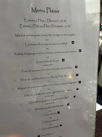 Menu du Restaurant La Bertelière à Rouen