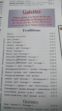 La Bolée Crêperie Bretonne à Nancy menu