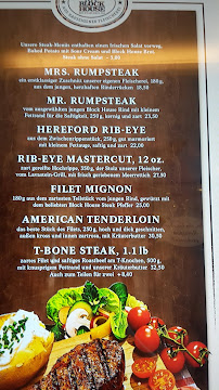 BLOCK HOUSE à Lübeck menu