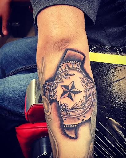 Explore tattoos behind ear ideas, creative tattoo ideas in Baytown, available at Big Juniors Tattoos