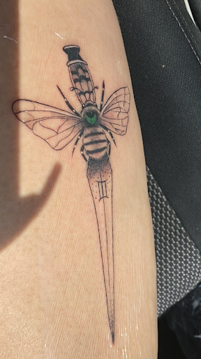 Explore ice hockey tattoo ideas, creative tattoo ideas in Fontana, available at Iconiq Tattoo Studio
