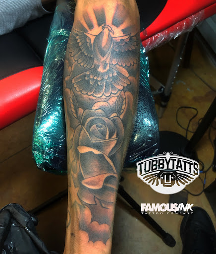 Explore caterpillar tattoo ideas, creative tattoo ideas in Hammond, available at Famous Ink, Inc.