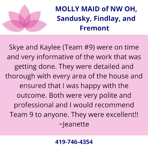 House Cleaning Service «MOLLY MAID of Greater Toledo/Bowling Green», reviews and photos, 1611 Henthorne Dr, Maumee, OH 43537, USA