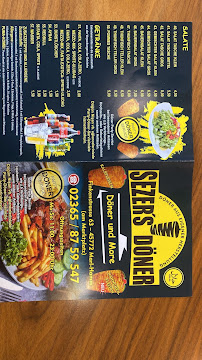 Menu / carte de Sezers Döner à Marl