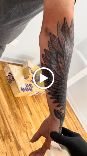 Explore godfather tattoo ideas, creative tattoo ideas in Kansas City, available at Golden Stag Tattoo and Gallery
