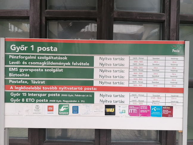 Értékelések erről a helyről: Győr 1 Posta, Győr - Futárszolgálat
