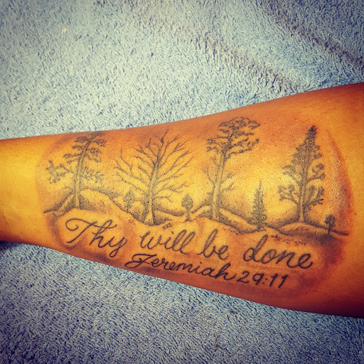 Explore tree tattoo ideas, creative tattoo ideas in Louisville, available at Zoes Tattoos & Piercings