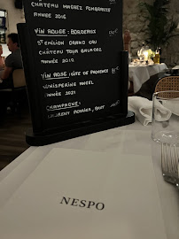 NESPO Restaurant à Nice carte