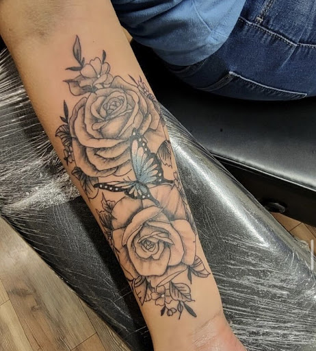 Explore tattoo ideas forearm male, creative tattoo ideas in Alamosa, available at The Shop Tattoo & Comics