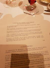 Restaurant Jean Imbert au Plaza Athénée à Paris - menu / carte