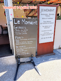 Restaurant Le Moment à Saint-André-de-Sangonis - menu / carte