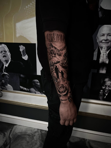 Explore usaf tattoo ideas, creative tattoo ideas in Westwood, available at Dom Astro Tattoo Company