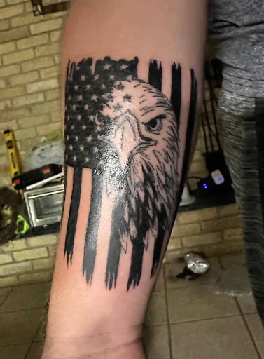 Explore cherubim tattoo ideas, creative tattoo ideas in Rockport, available at Electric Sunset Tattoo