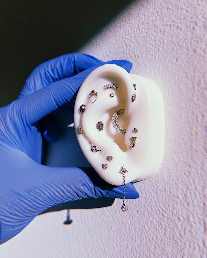 Explore skull sleeve tattoo ideas, creative tattoo ideas in Chicago, available at Identity Body Piercing