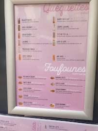 La quéquetterie à Montpellier menu