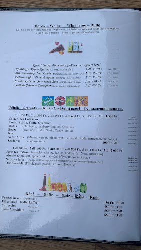 Opinii despre St. Kristóf Étterem és Apartmanház în Szántód - Étterem