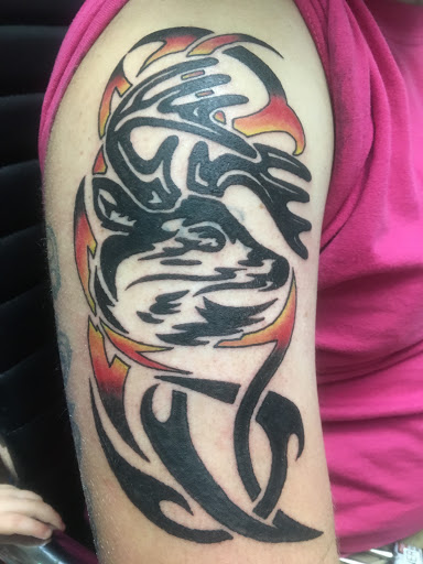Explore wrist cover up tattoo ideas, creative tattoo ideas in Kingsland, available at Sea Of Ink Tattoo & Piercing Studio