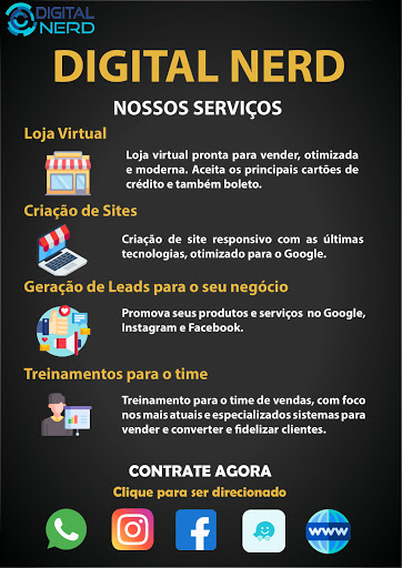 Logo da empresa - Digital Nerd Criação de Sites