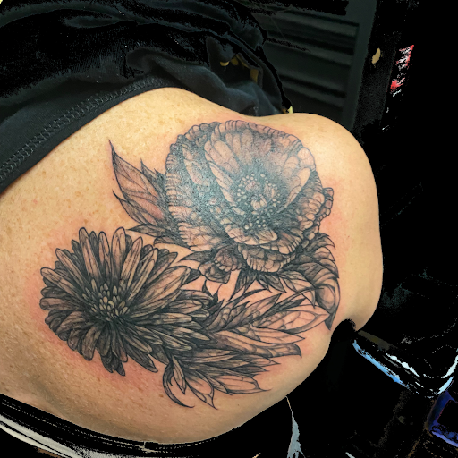 Explore sickle cell tattoo ideas, creative tattoo ideas in Greenville, available at Deep Liquid Ink