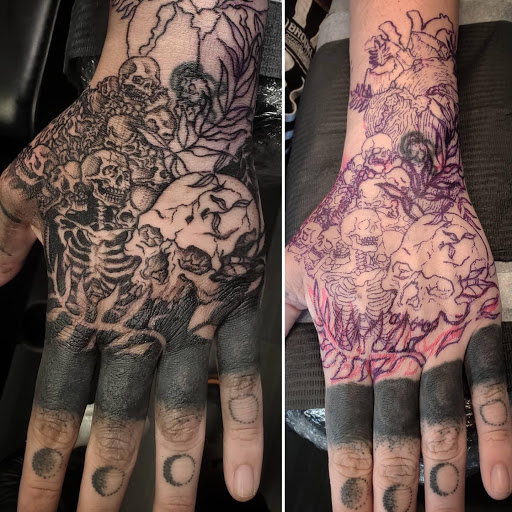 Explore simple bat tattoo ideas, creative tattoo ideas in Palm Harbor, available at Angry Owl Tattoo and Piercing