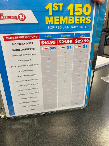 Gym «Fitness 19», reviews and photos, 1350 S Park Victoria Dr #22, Milpitas, CA 95035, USA