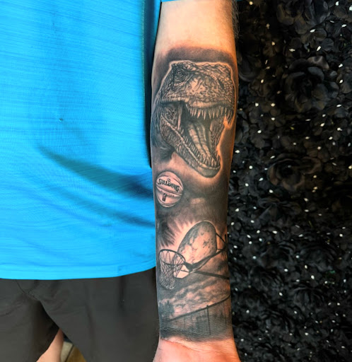 Explore quarter tattoo sleeve ideas, creative tattoo ideas in Houston, available at 333 Tattoo Studio HTX